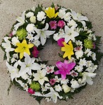 Corona de difuntos pequeña