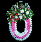 Corona de flores para difuntos grande